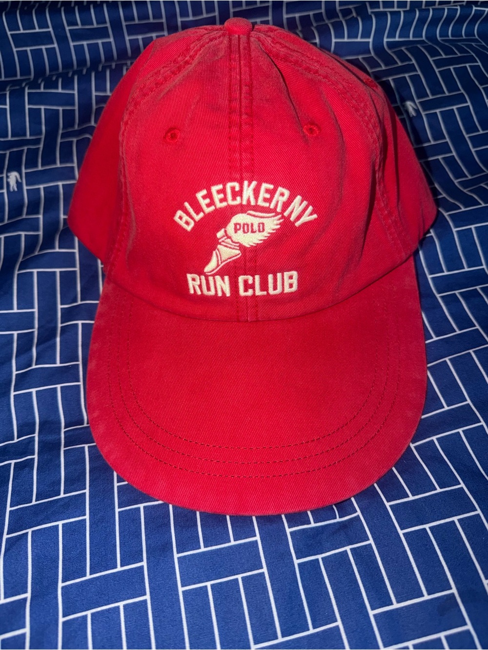 Ralph Lauren Red Bleecker NY Run Club Baseball Cap
